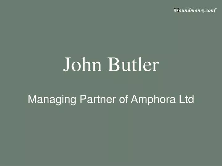 john butler managing partner of amphora ltd