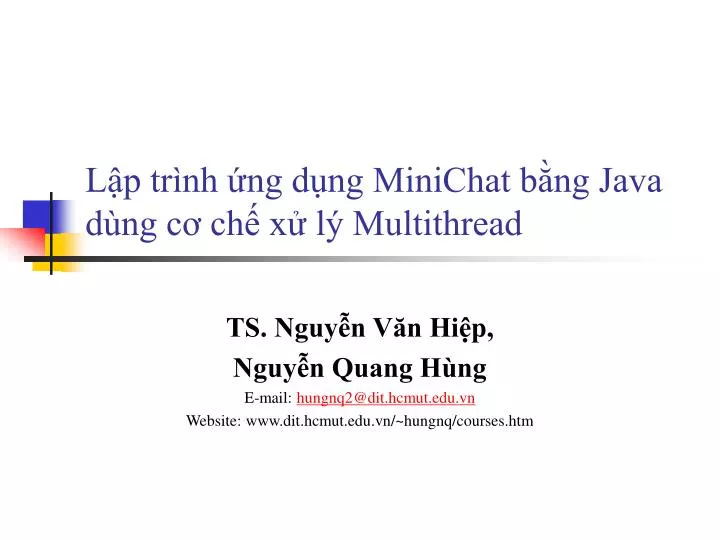 l p tr nh ng d ng minichat b ng java d ng c ch x l multithread