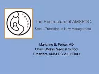 The Restructure of AMSPDC: Step I: Transition to New Management
