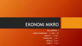 ekonomi mikro