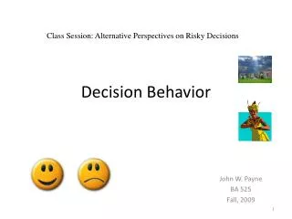 Decision Behavior