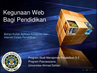 kegunaan web bagi pendidikan
