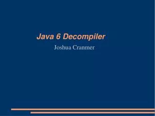 Java 6 Decompiler