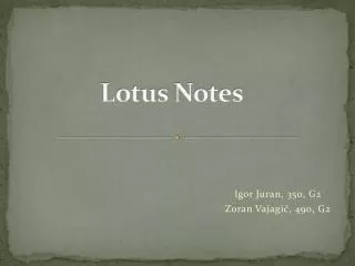lotus notes