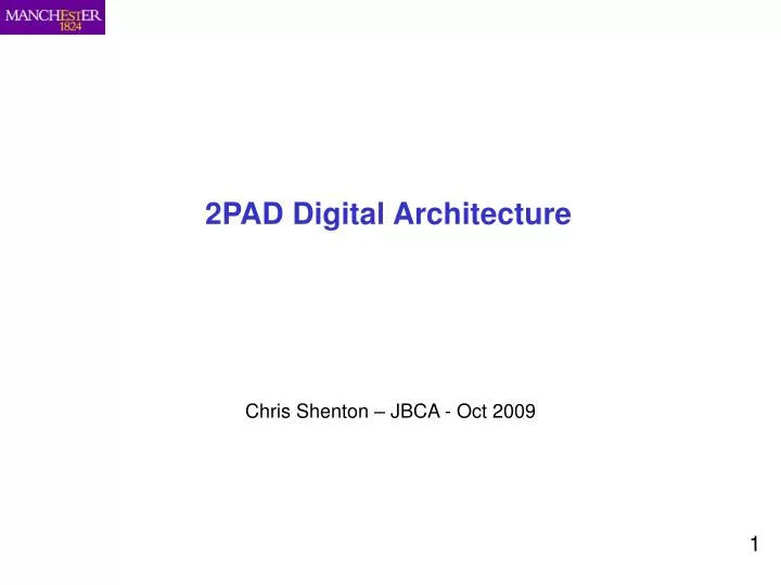 2pad digital architecture