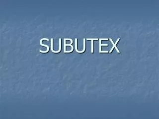 subutex