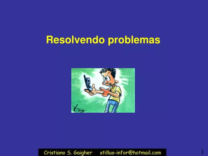 resolvendo problemas