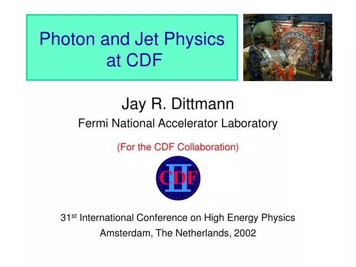 photon and jet physics at cdf