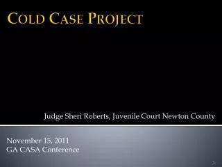 Cold Case Project