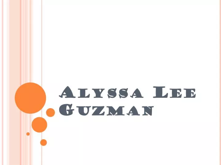 alyssa l ee g uzman