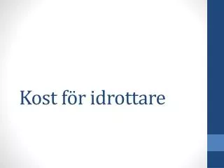 kost f r idrottare