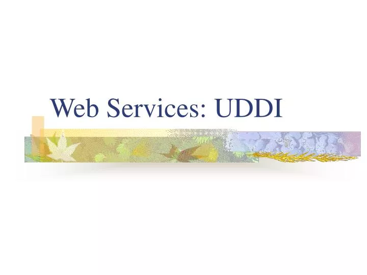 web services uddi
