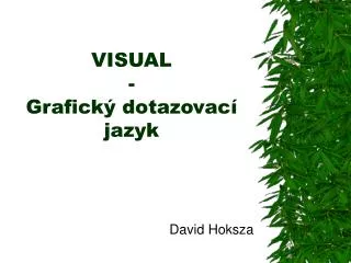 visual grafick dotazovac jazyk