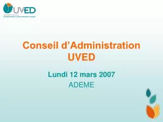 conseil d administration uved