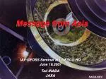 Message from Asia - slide 1