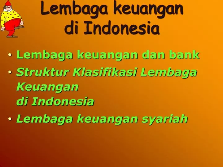 lembaga keuangan di indonesia
