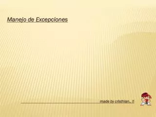 manejo de excepciones