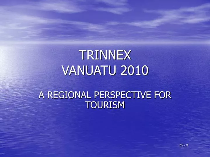 trinnex vanuatu 2010