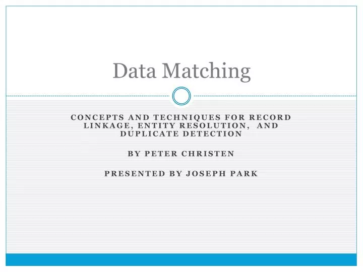 data matching