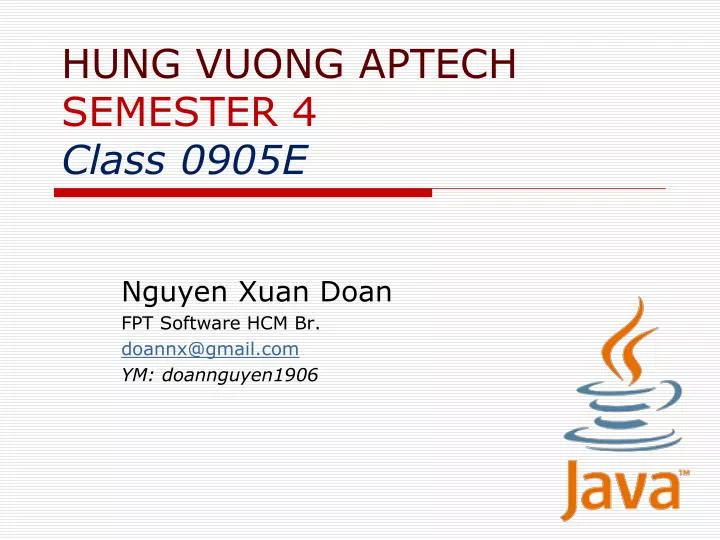 hung vuong aptech semester 4 class 0905e