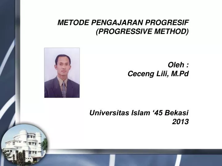 m etode pengajaran progresif progressive method