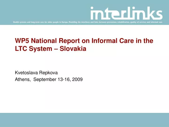 wp5 national report on informal care in the ltc system slovakia