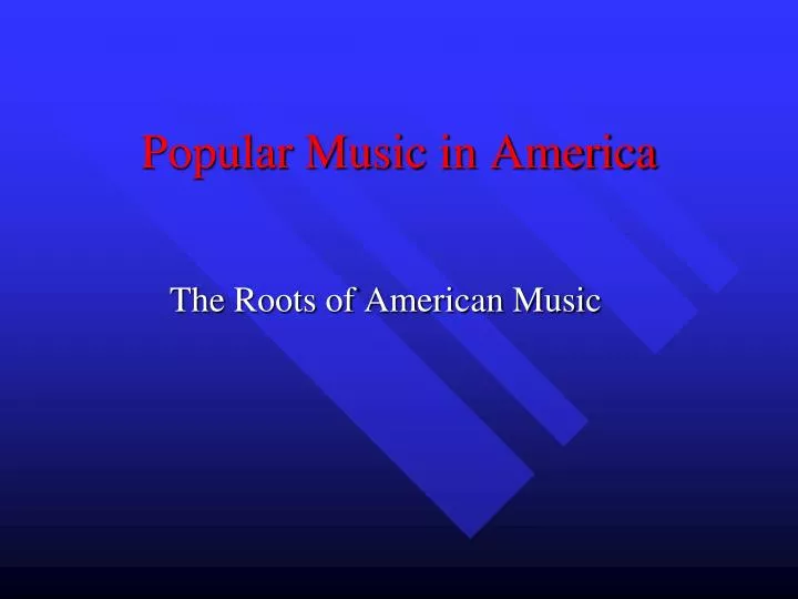 popular music in america