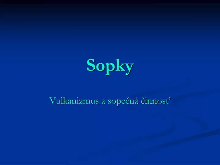 sopky