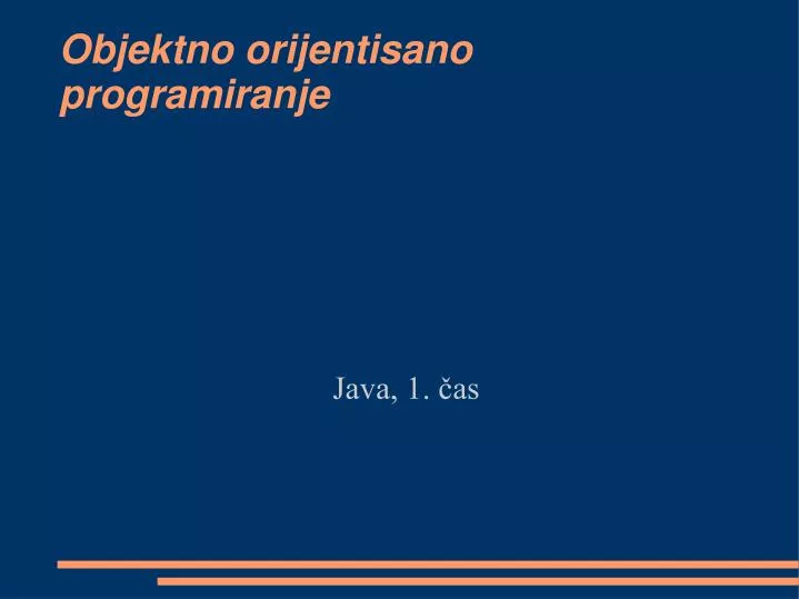 java 1 as