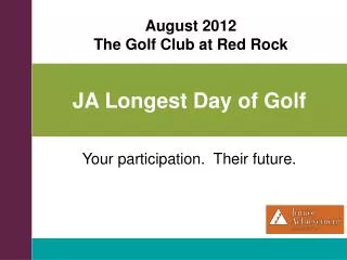 JA Longest Day of Golf