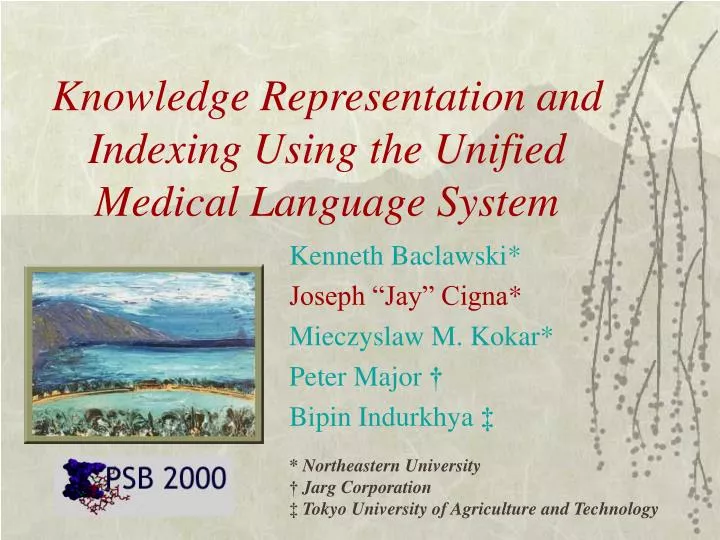 knowledge representation and indexing using the unified medical language system