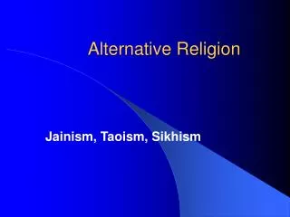 Alternative Religion