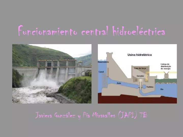 funcionamiento central hidroel ctrica