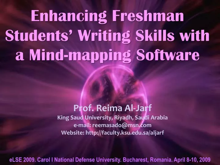 enhancing freshman students writing skills with a mind mapping software