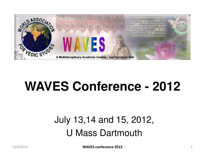 waves conference 2012