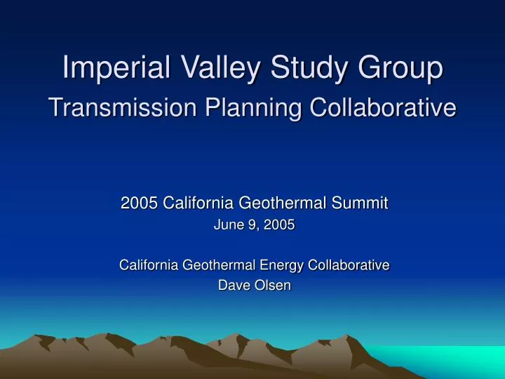 imperial valley study group transmission planning collaborative