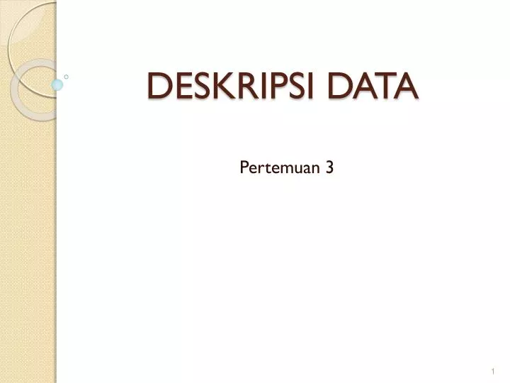 deskripsi data