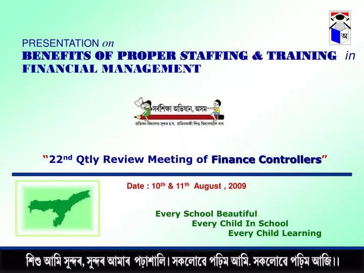 22 nd qtly review meeting of finance controllers