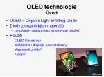 OLED technologie Úvod - slide 1