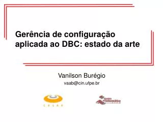 ger ncia de configura o aplicada ao dbc estado da arte
