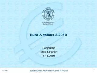 euro talous 2 2010