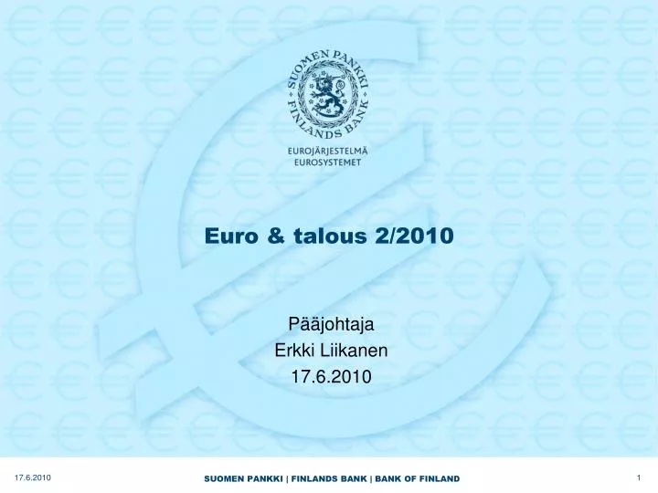 euro talous 2 2010