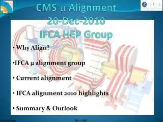 CMS m Alignment 20-Dec-2010 IFCA HEP Group