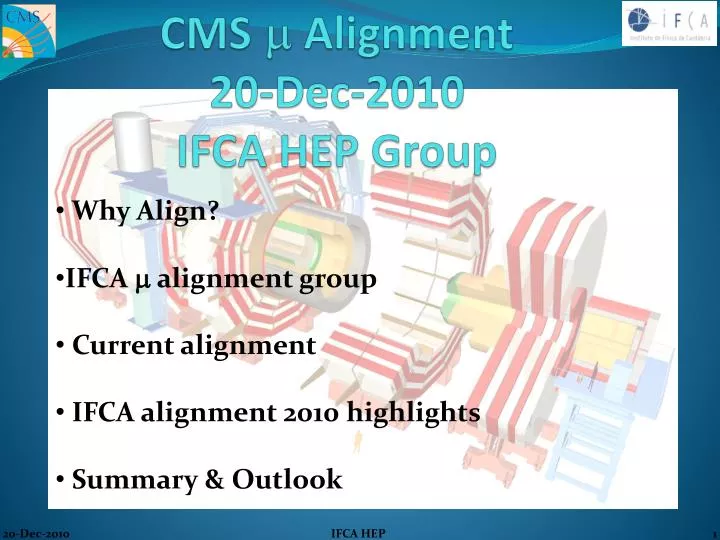 cms m alignment 20 dec 2010 ifca hep group