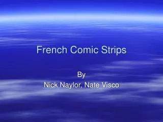 French Comic Strips