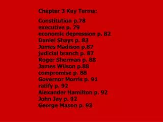 Chapter 3 Key Terms: