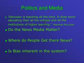 Politics and Media