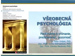 v eobecn psychol gia