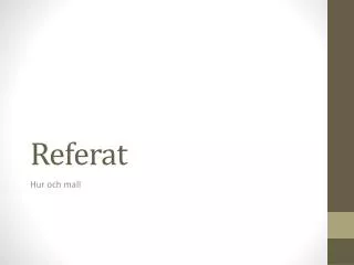 referat