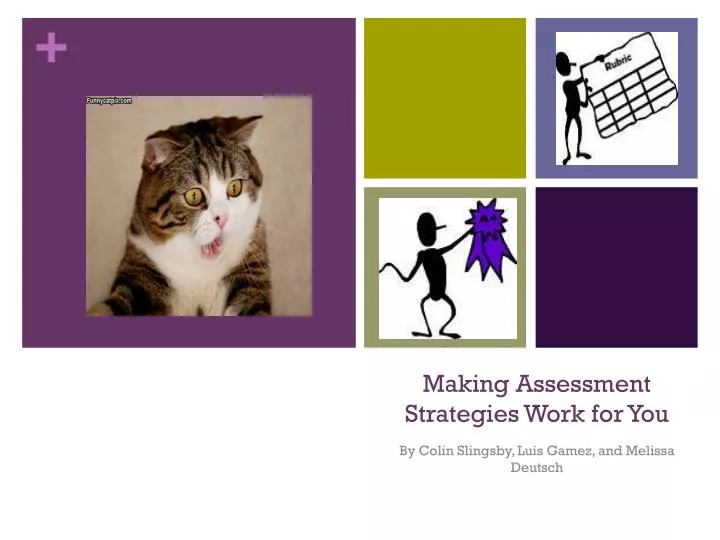 making assessment strategies work for you